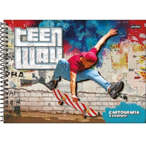 Caderno Desenho Univ Capa Dura Teen Way 96fls - Jandaia