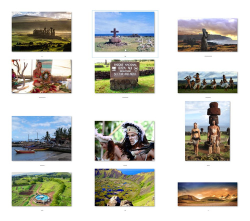 Fotos Imantadas De Paisajes De Rapa Nui 27 Unidades