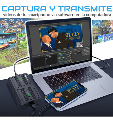 Capturadora De Video Hdmi 4k 60hz Cable Usb A Usb C 1080p