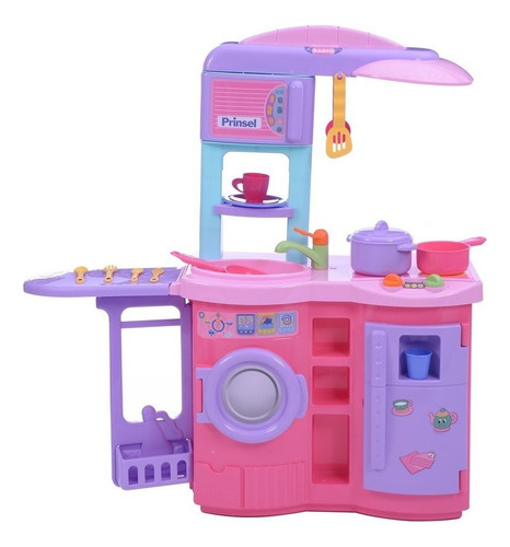Cocinita Para Niña Cookn Play Electronic Prinsel Con Accesor Color Rosa