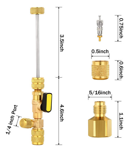 N Dispositivo De Desmontaje Manual Auto R410a R22 Valves