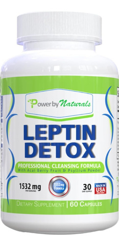 Leptin Detox 60caps Power By Na - Unidad a $3765