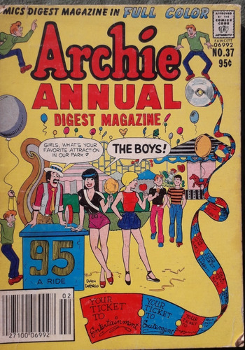 Historieta Archie Annual Digest Magazine Nº 37  En Ingles