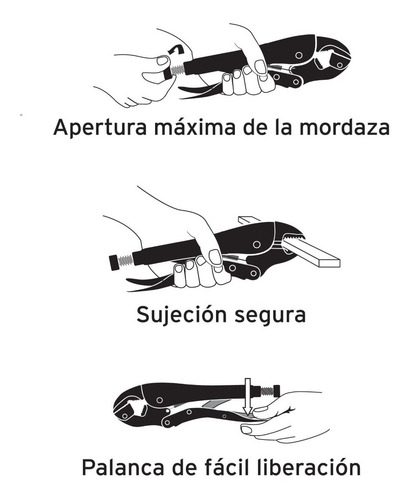 Pinzas De Presión Mordaza Recta 10 Truper 17424