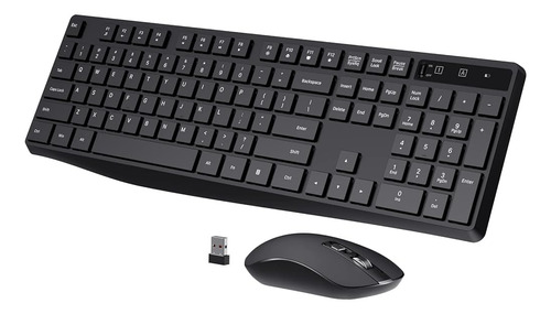 Colikes Combo De Teclado Y Mouse Inalámbricos 2.4g, Usb Inal