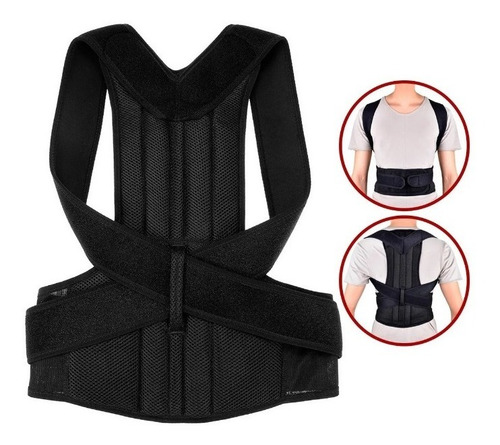 Imagen 2 de 5 de Faja Corrector De Postura Lumbar Trabajo Seguridad Deporte