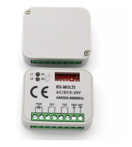2 Receptores Remotos Garage Gate 433 868 Mhz Rx Multi 300-90