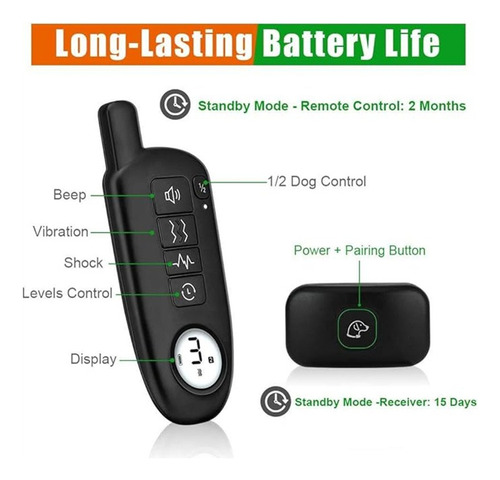 Collar Eléctrico De Entrenamiento Para Adiestrar Perros