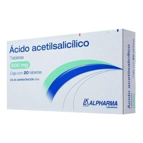 Ácido Acetilsalicílico 500 Mg C/20 Tabletas / Alpharma