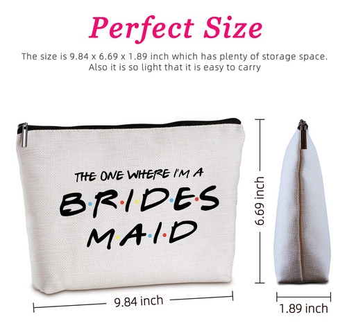 Regalos Para Damas De Honor De Novia, Bolsa De Maquillaje De