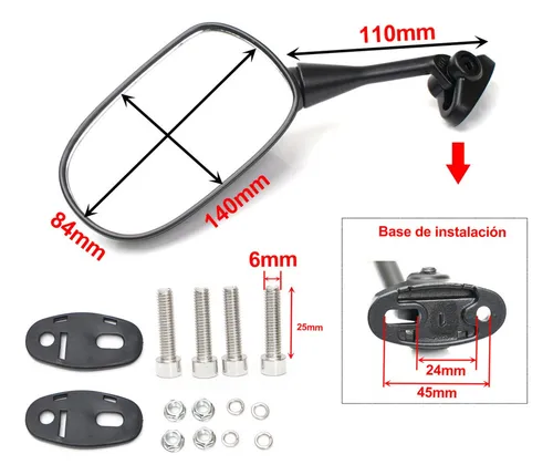 A Espejo Retrovisor Para Suzuki Gsf1250s Gsx 650f Gsxr 600