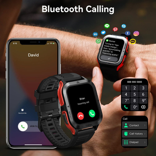 Reloj Inteligente Amaztim M2, Batería 60 Días, 50m
