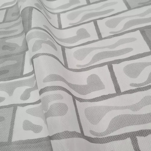 Tnt Estampado Tijolo Branco 1,4m X5 Metros
