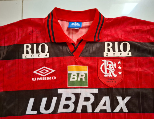 Camisa Flamengo Rubro-negra # 10 Umbro 1996 Rio 2004 (Usado)