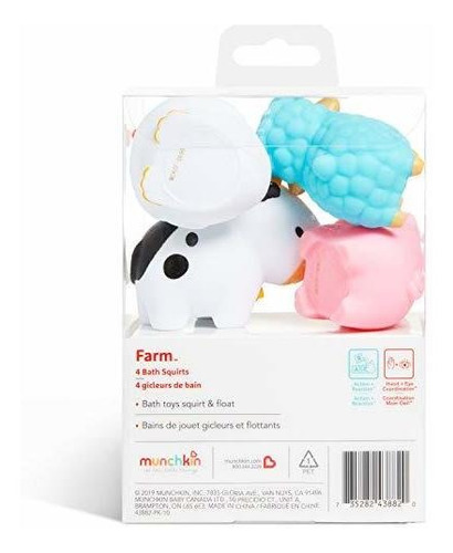 Juguete De Baño Munchkin Squirtin, Barn Buddies
