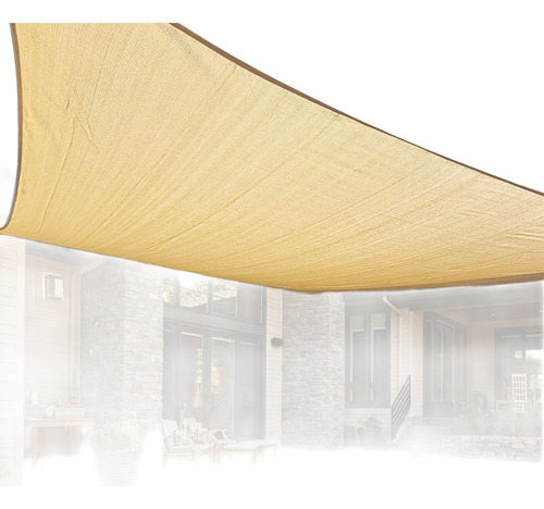 Toldo Color Arena Rectangular De Exterior Bloque Uv Jardin Arena