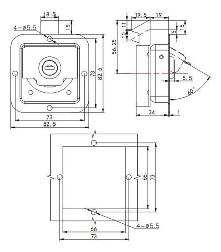 Cerradura Para Puerta De Rv, Cerradura Para Caja De
