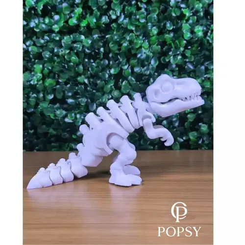 Dinossauro Articulado T-rex Esqueleto 3d | Boneco Articulável