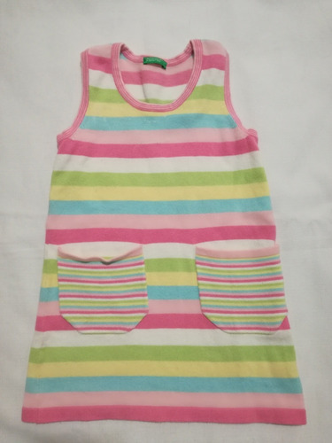 Jumper Vestido Abrigado Benetton T 3/4 Años