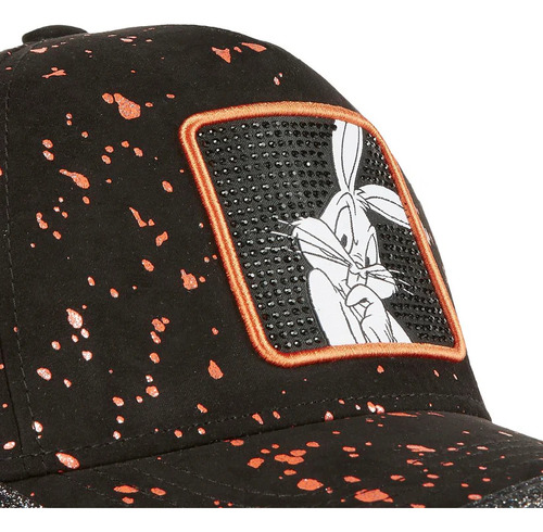 Gorra Capslab Looney Tunes Bugs Bunny Original Negro Unico Lisa