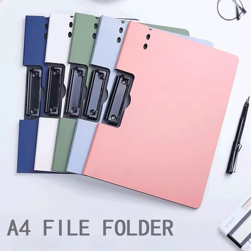 Carpeta A4 Con Clip Archivador Documentos Oficina X3 Unidads