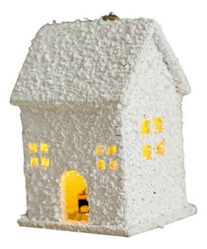 4 Adorno De Casa De Árbol De Navidad, Casa Con Nieve Estilo