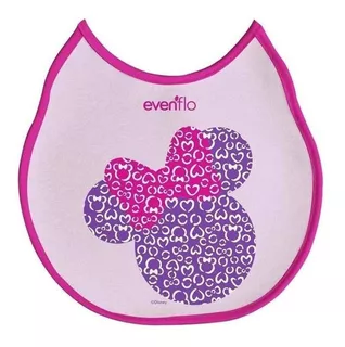 Babero Evenflo Chico Disney Suave Absorbente Color Rosa