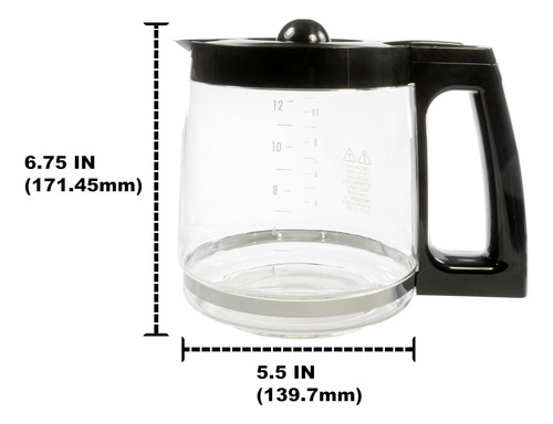 Jarra, Univen, For Hamilton Beach 49980a, 2,8 L