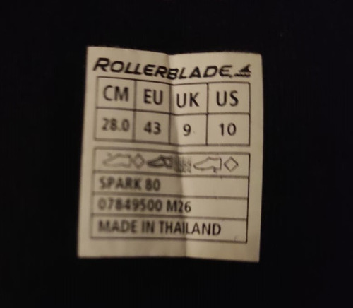 Imagen 2 de 5 de Patines En Línea Rollerblade 80mm Size 10 28 Cm Nuevos