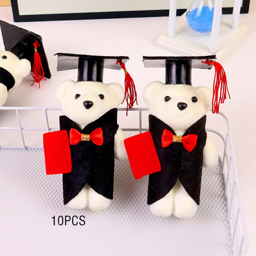 10 Uds. Oso Peluche Graduación, Decoración