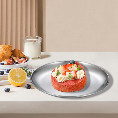 Bandeja De Almacenamiento De Vajilla De Placa De Acero