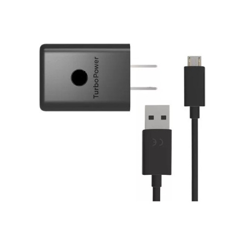 Cargador Turbo Power + Cable Usb-micro (v8) Para Motorola