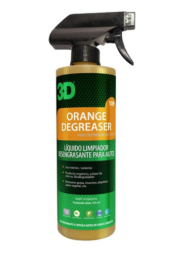 3d Orange Degreaser - Limpia Tapizados - Allshine