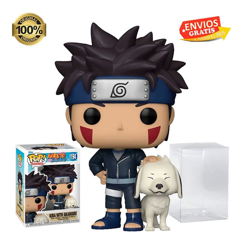 Funko Pop Naruto Shippuden Kiba With Akamaru 1194 Protector