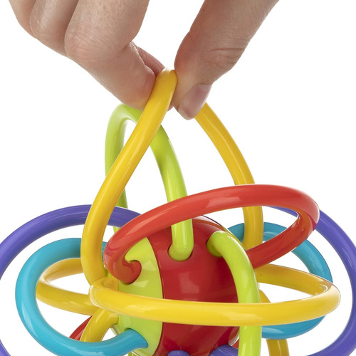 Nuby Lots A Loops Sensory Multicolor Mordedor Y Sonajero Par