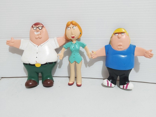 Family Guy Louis, Peter Y Chris Figuras Bendables 2004 (Usado)