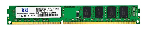 Memoria RAM Pc de Escritorio color verde 2GB 1x2GB SCR PC3-10600