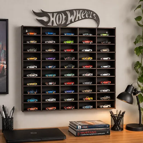 Expositor para 50 Carrinhos Hot Wheels