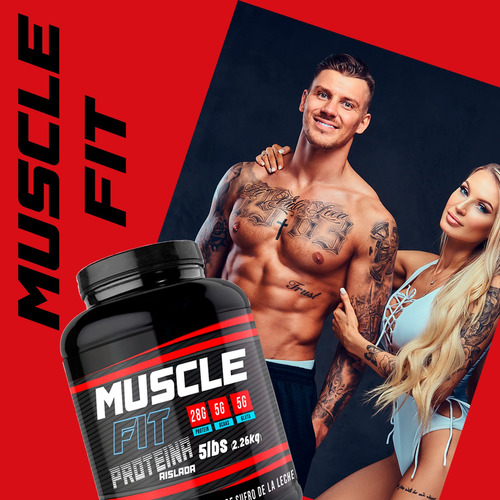 Proteína En Polvo Hidrolizada Isolate Muscle Fit 2.2kg Sabor Chocolate