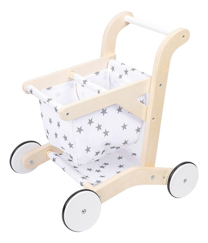 Carrito De Compras De Madera Para Niños, Carrito De Compras