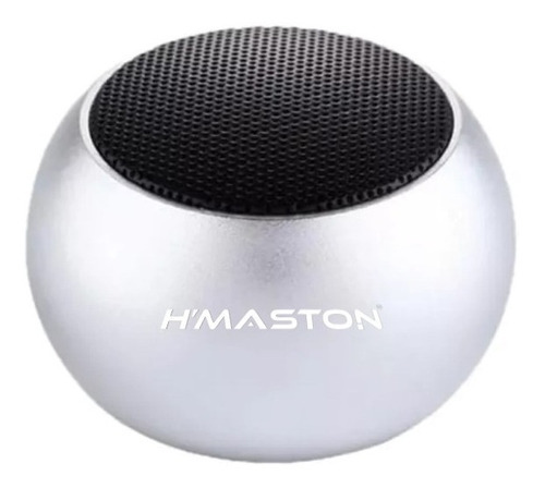 Caixa De Som Tws Metal Mini Speaker Bluetooth Amplificada 3w Cor Prata