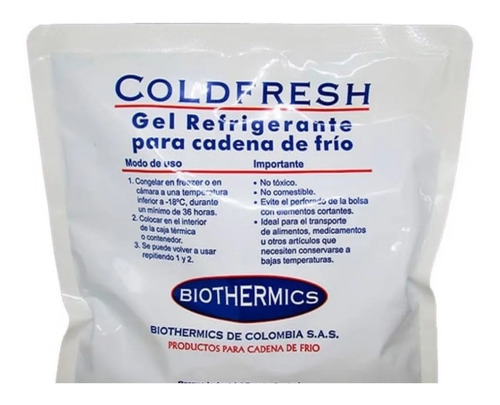 Imagen 1 de 7 de Bolsa Gel Refrigerante Biothermics 150 G