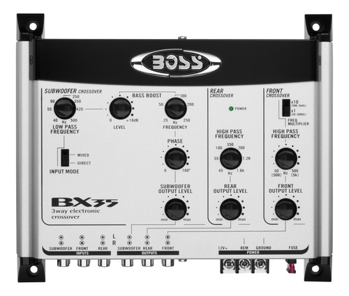 Boss Audio Systems Crossover Electrónico Bx35 Para Automó.