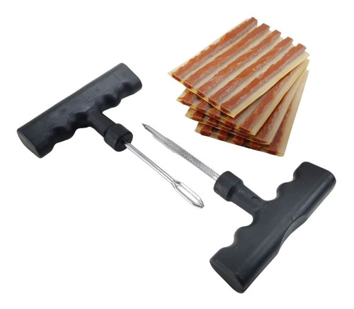 Kit Ferramenta Remendo Pneu Carro Sem Câmara + 20 Macarrão