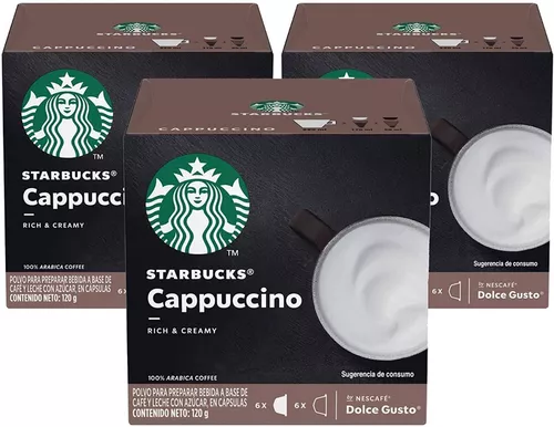 STARBUCKS Starbucks NESCAFÉ® Dolce Gusto® Cappuccino 12 Cápsulas X3Cajas