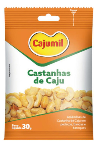 Castanha De Caju Cajumil Torrada E Salgada 30g