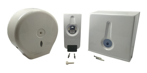 Kit Dispensador De Toallas Circular Y Cuadrad+disp. De Jabón