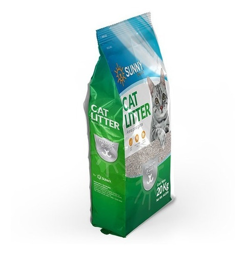 Arena Para Gato Premium Sunny 20 Kg Natural