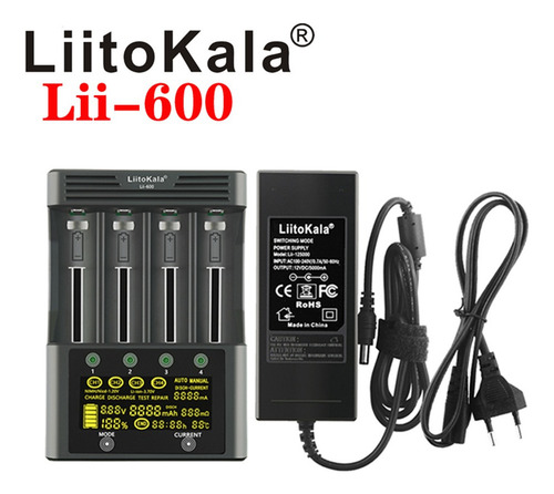 Liitokala Lii-600 Li-ion-3.7v Ni-mh1.2v Cargador De Batería