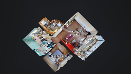 Departamento 3 Ambientes C Balcón En Villa Crespo